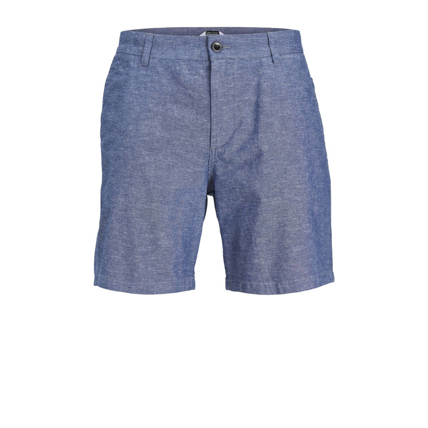 JACK & JONES PANTS STUDIO gemêleerde tapered fit short JPSTACE