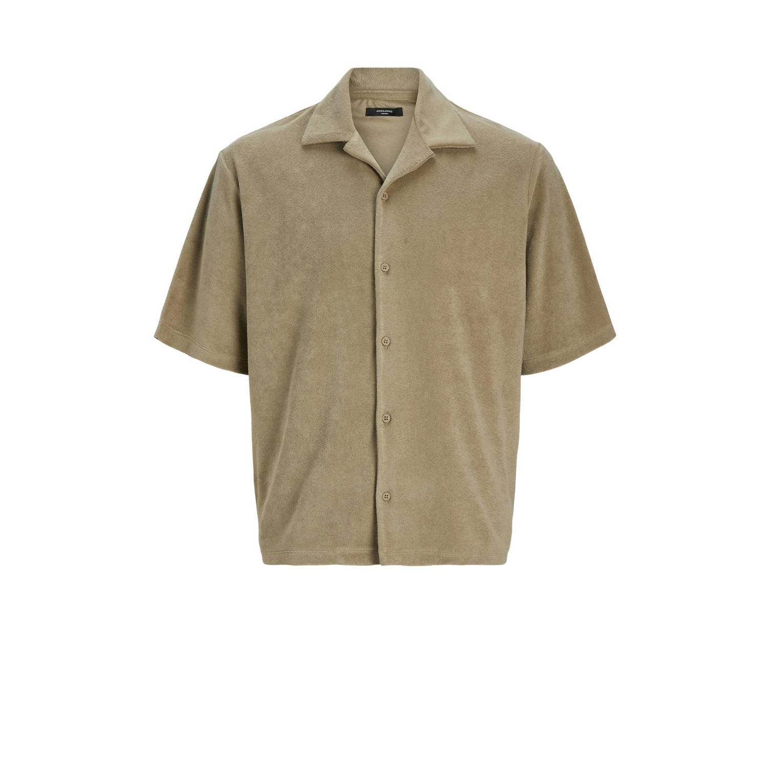 JACK & JONES PREMIUM loose fit overhemd beige