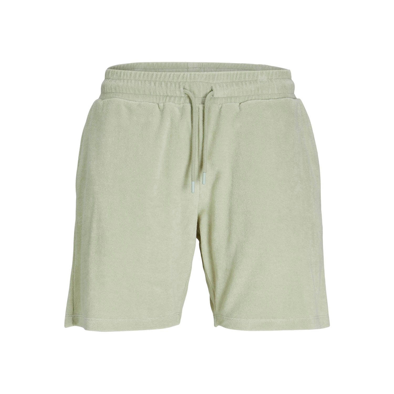 JACK & JONES PANTS STUDIO regular fit short JPSTAYDEN JJJAMES lichtgroen