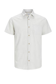 thumbnail: JACK & JONES ESSENTIALS gemêleerd slim fit overhemd JJEABEL cloud dancer