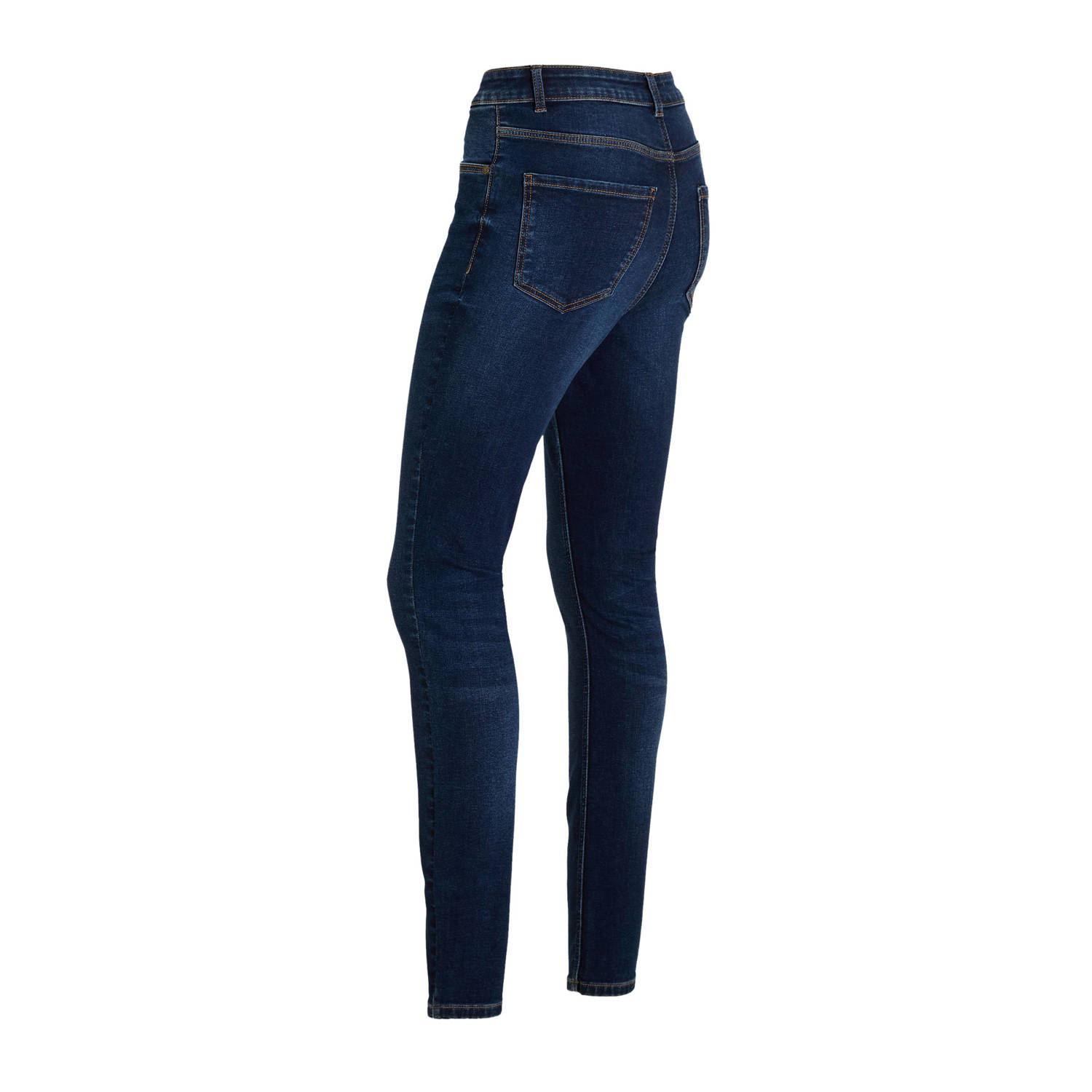 anytime high waist skinny jeans donkerblauw
