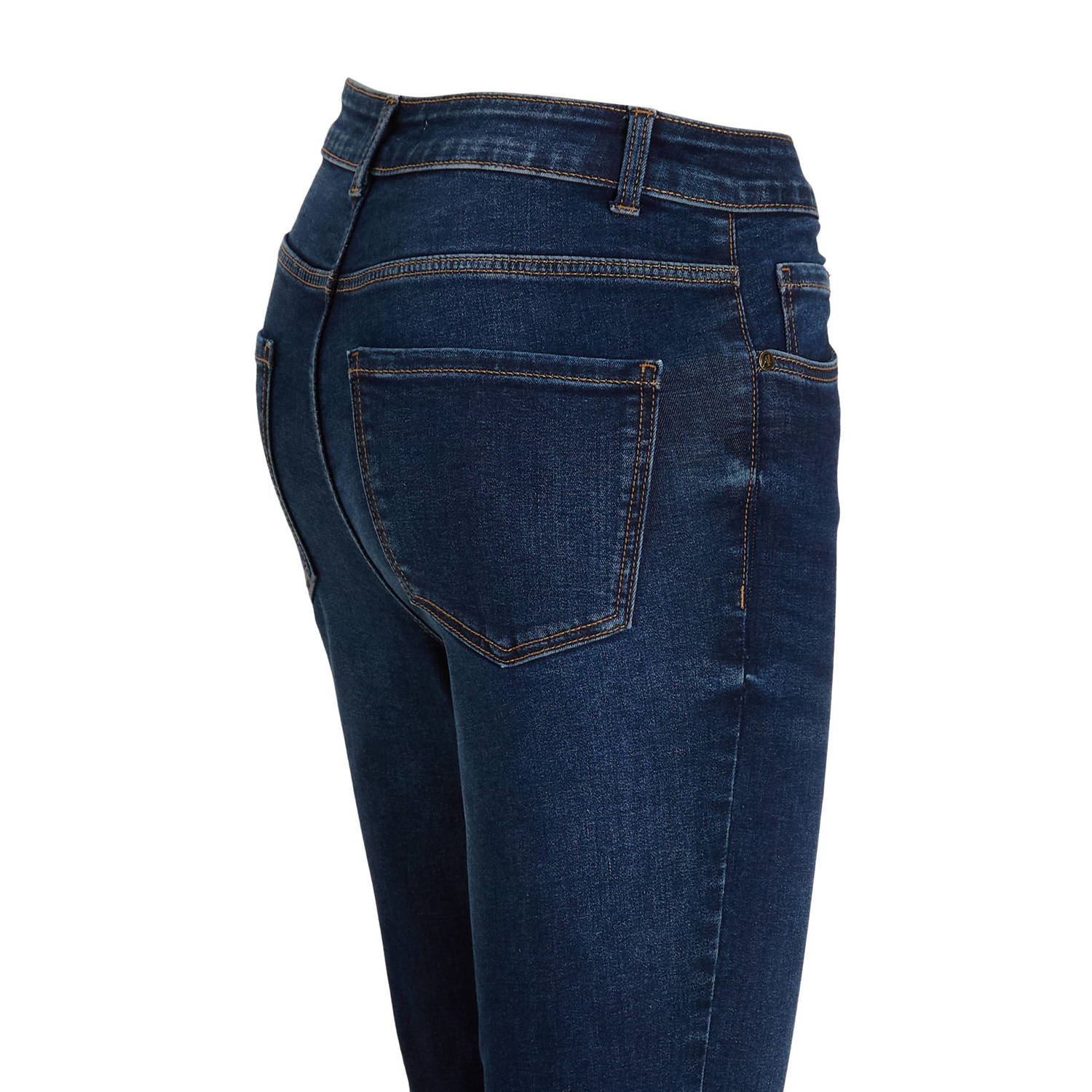 anytime high waist skinny jeans donkerblauw