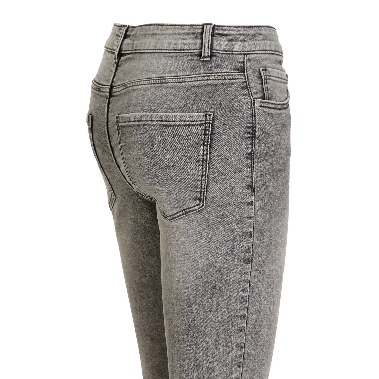 anytime mid rise skinny jeans grijs