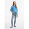 Anytime regular waist skinny jeans crackled gewassen blauw
