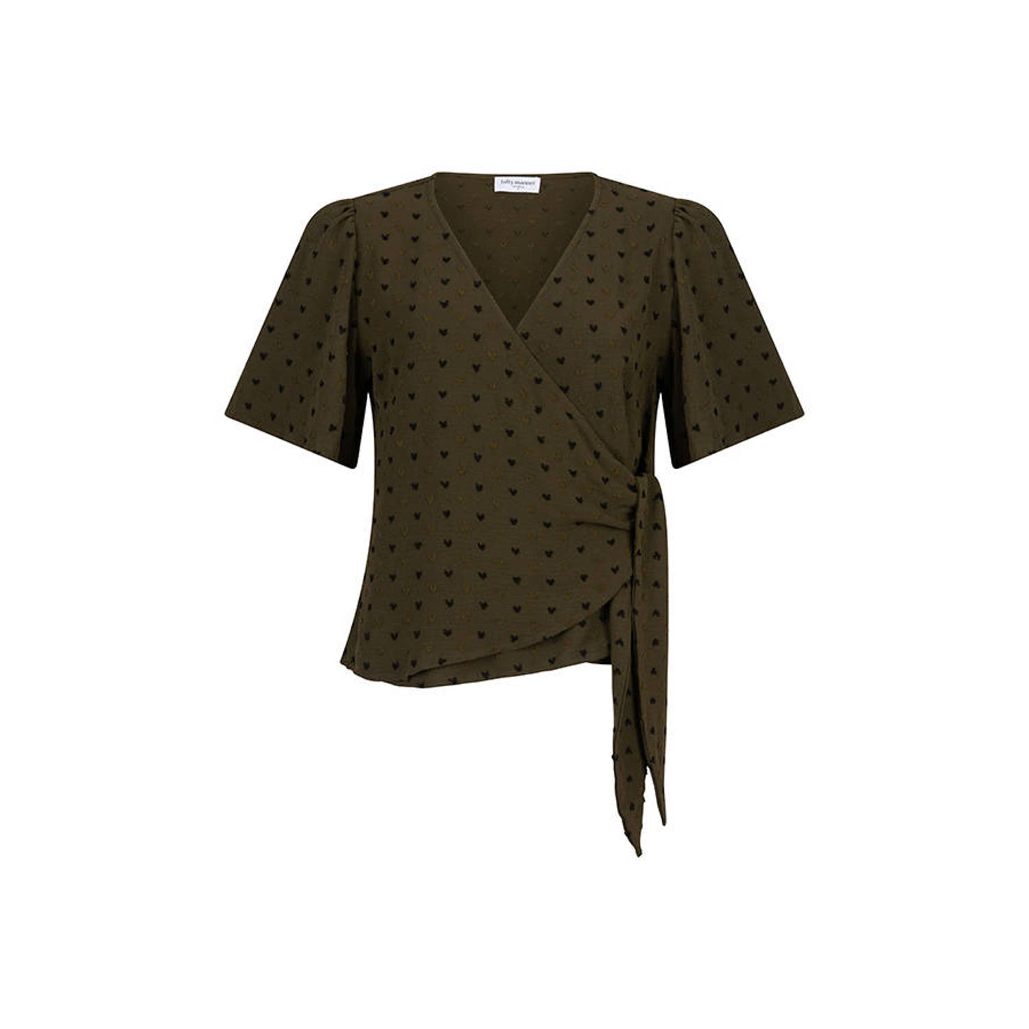 Lofty Manner Elyse Korte Mouw Top Green Dames