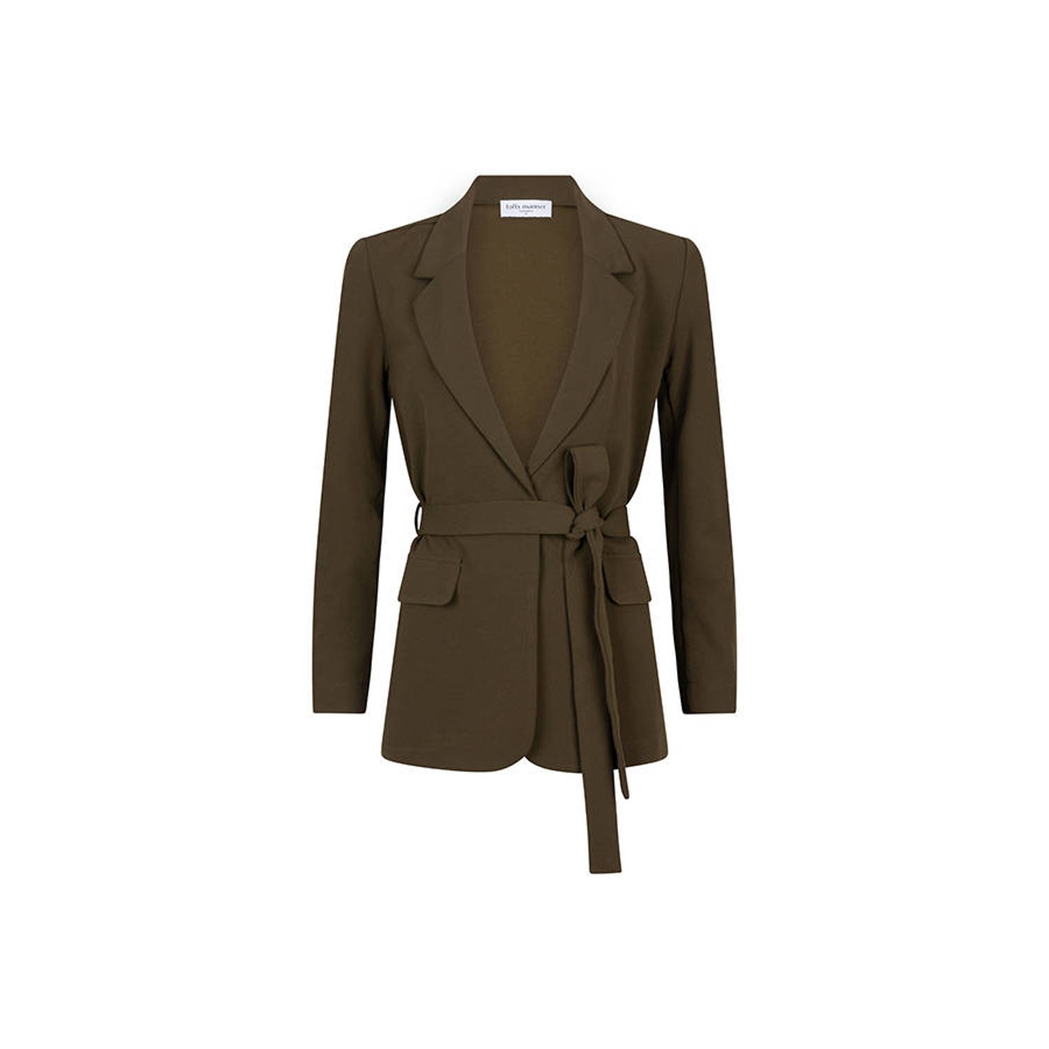 Lofty Manner getailleerde blazer groen