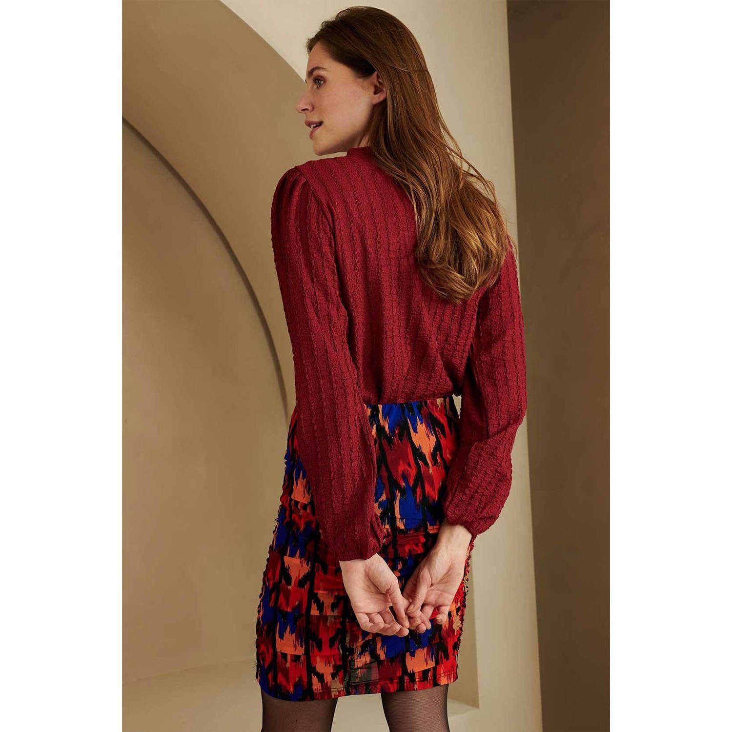 Lofty Manner blouse donkerrrood