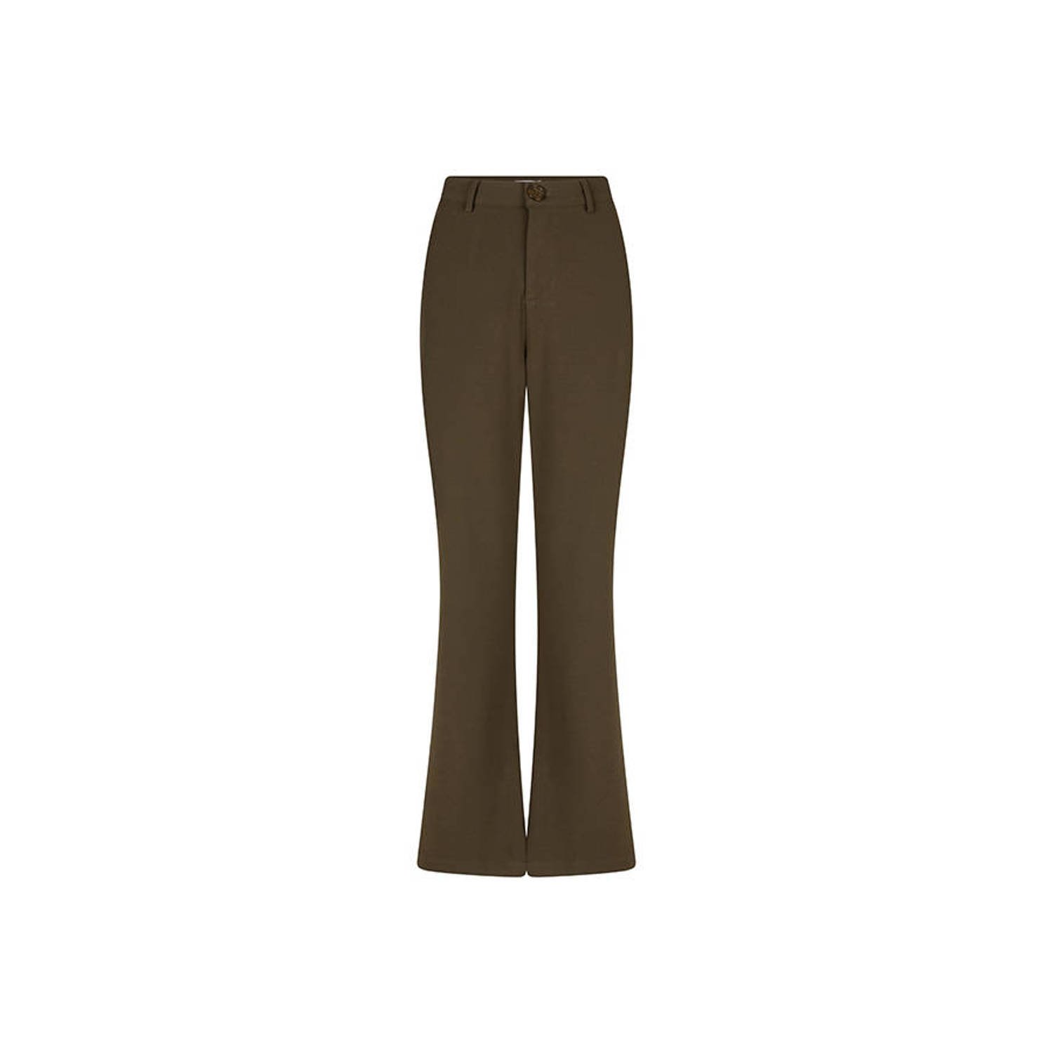 Lofty Manner high waist flared broek groen