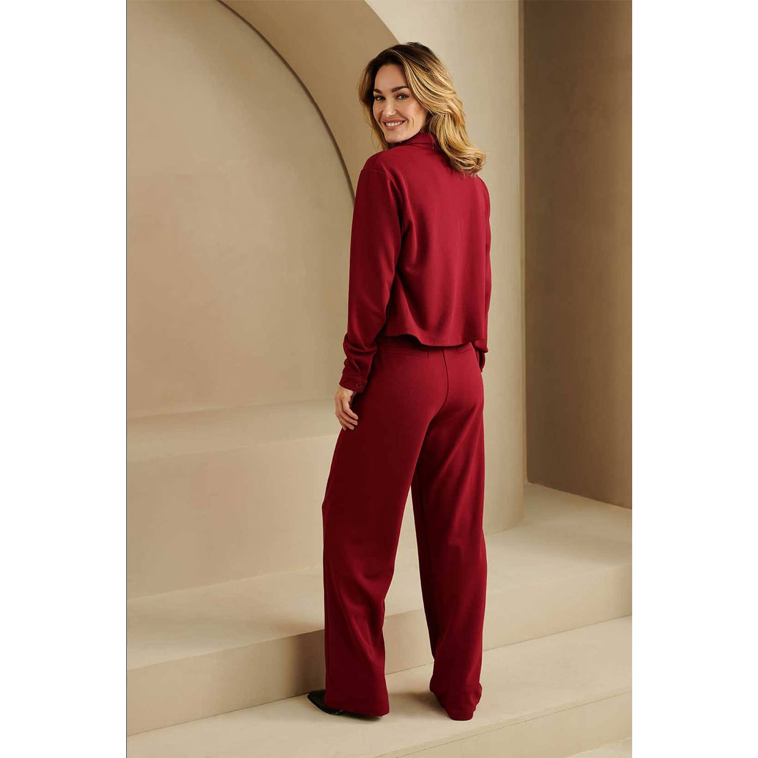 Lofty Manner wide leg pantalon rood