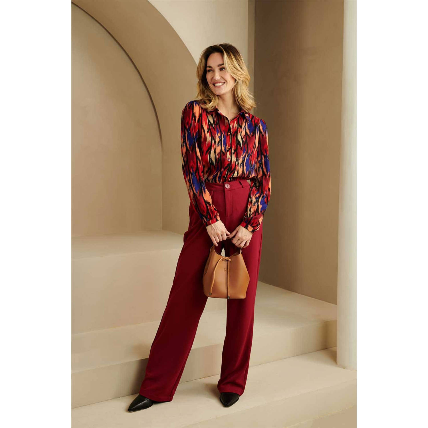 Lofty Manner blouse met all over print multi