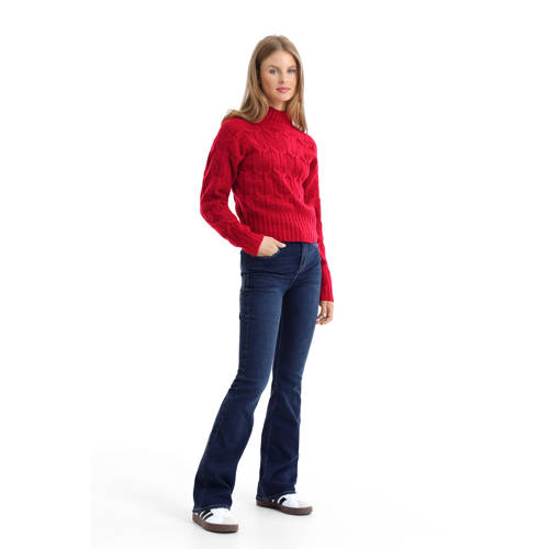 anytime flared jeans donker gewassen blauw afbeelding