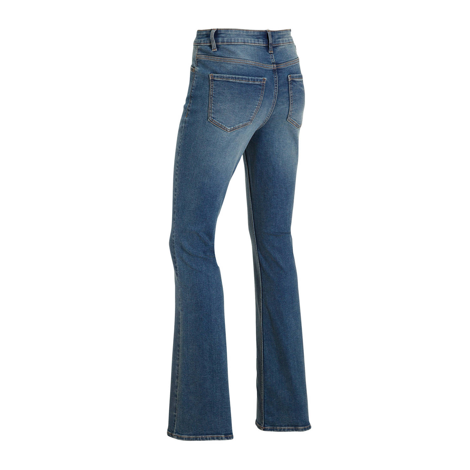 anytime flared jeans medium gewassen blauw