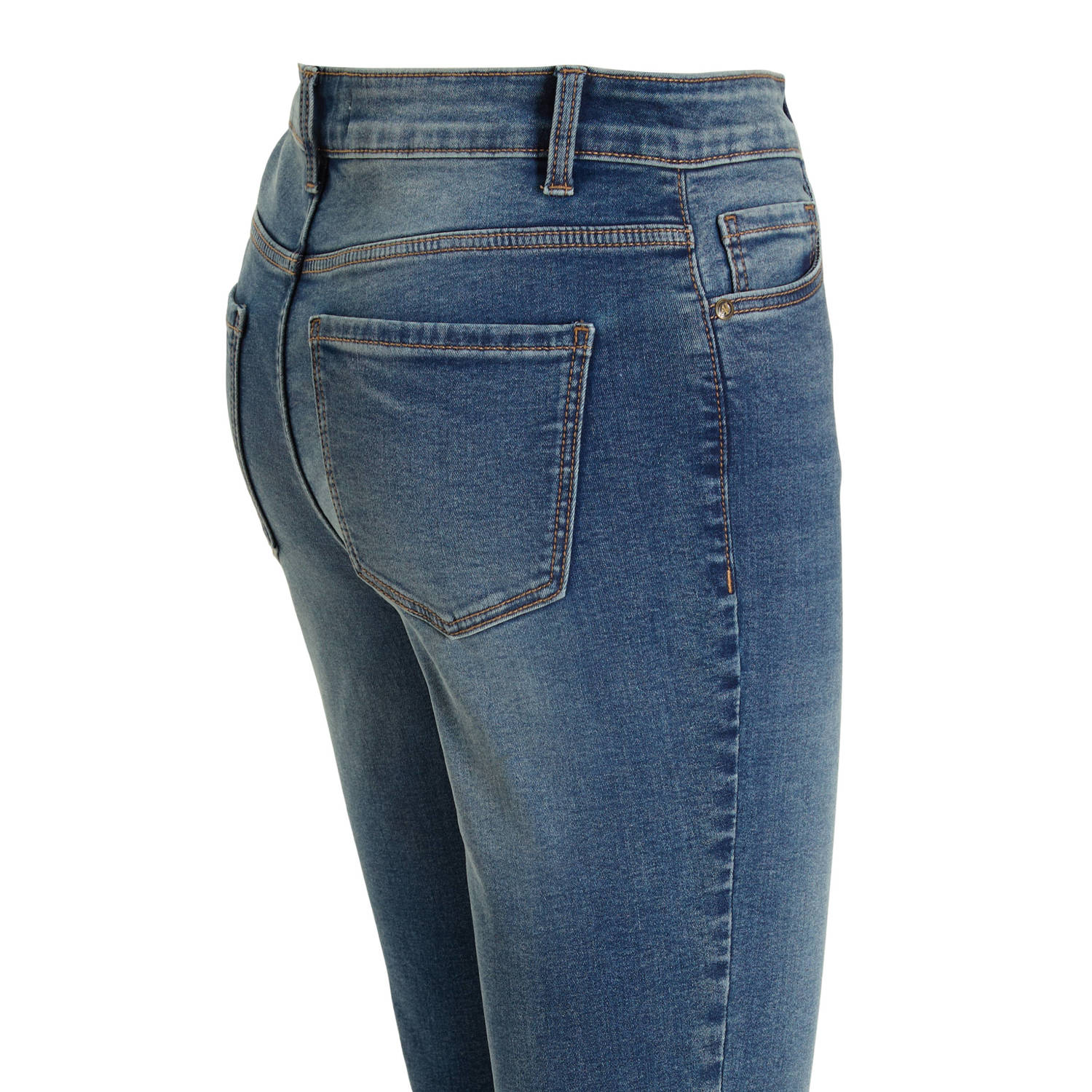anytime flared jeans medium gewassen blauw