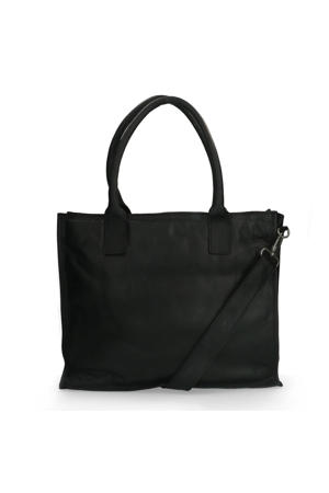 leren crossbody tas zwart