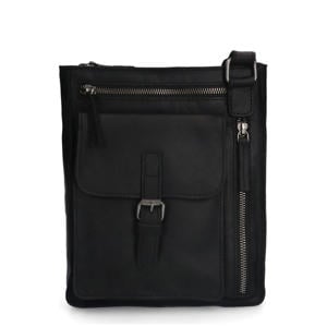leren crossbody tas zwart