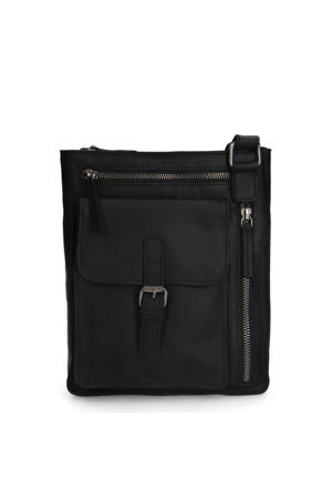 leren crossbody tas zwart