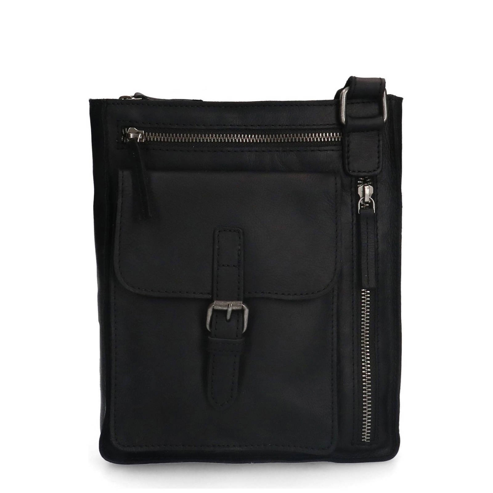 No Stress leren crossbody tas zwart wehkamp