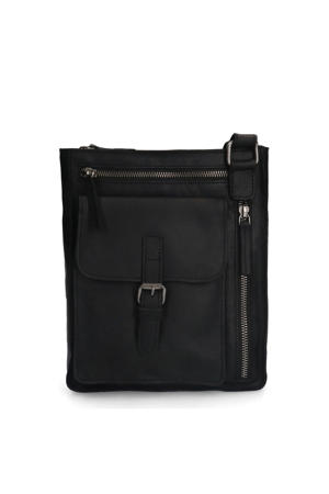 leren crossbody tas zwart
