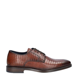   leren veterschoenen cognac