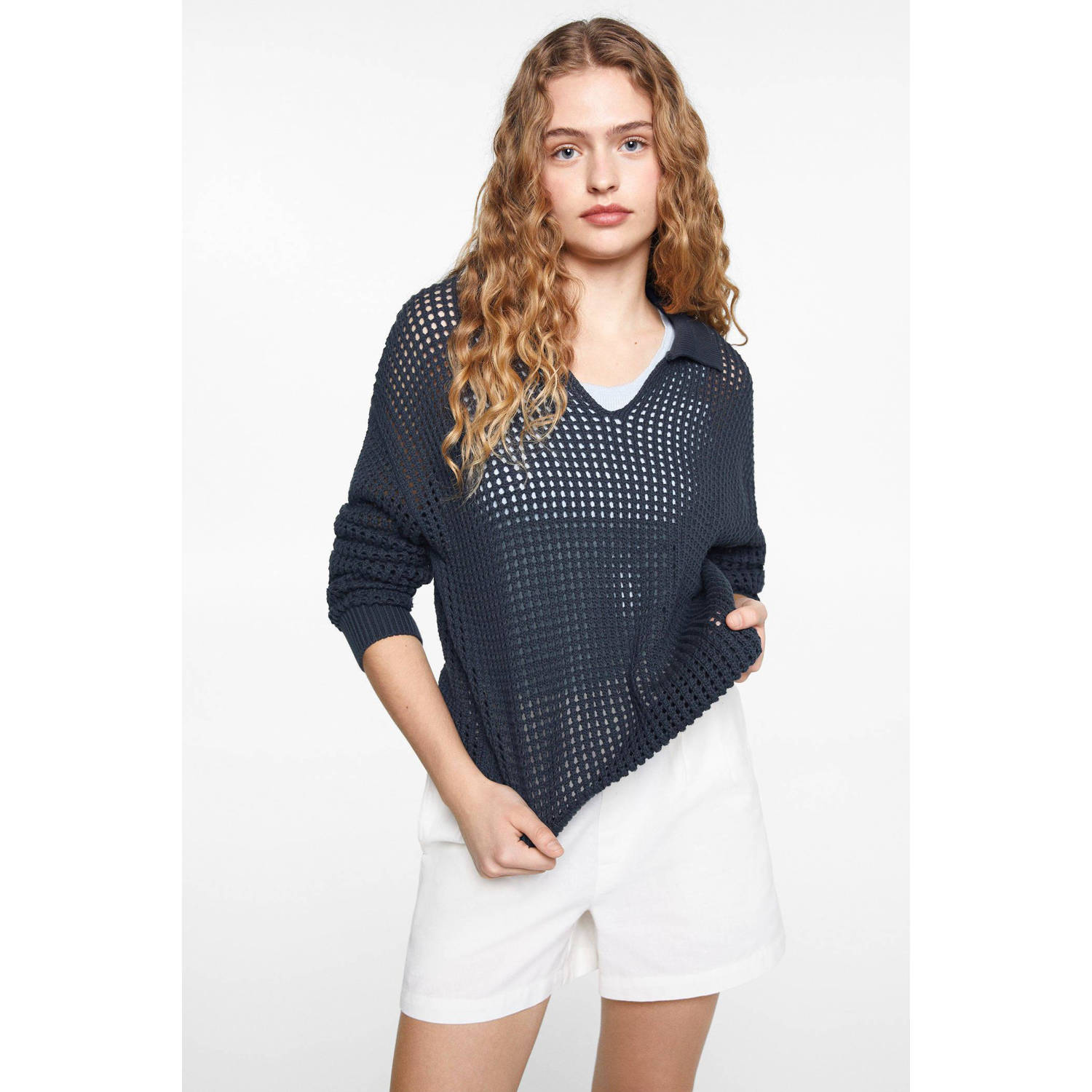 Mango Kids trui donkerblauw