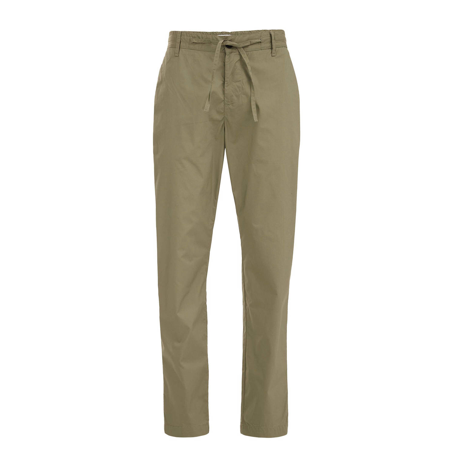 WE Fashion tapered fit chino aloe