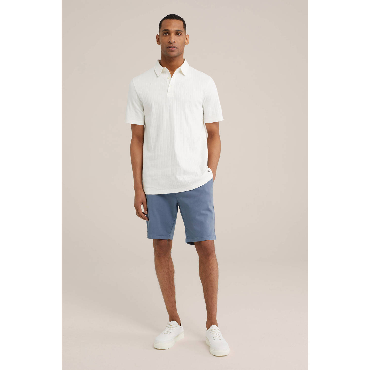 WE Fashion regular fit chino short highway blue