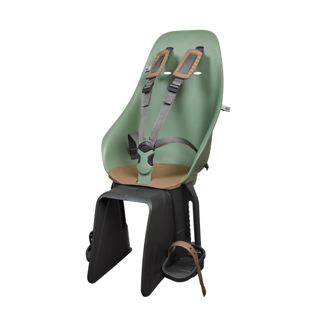 Urban Iki Ta—ke fietsstoeltje achter - Icho Green/Kurumi Brown