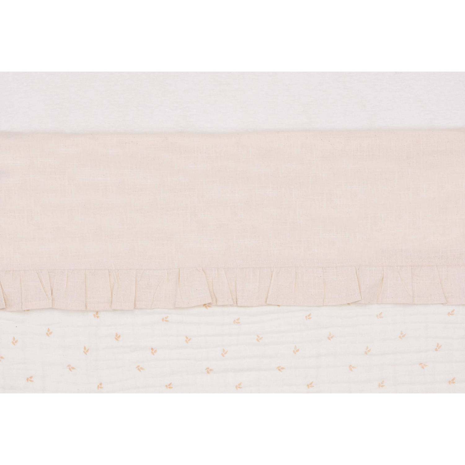 Jollein wieglaken Ruffle Natural