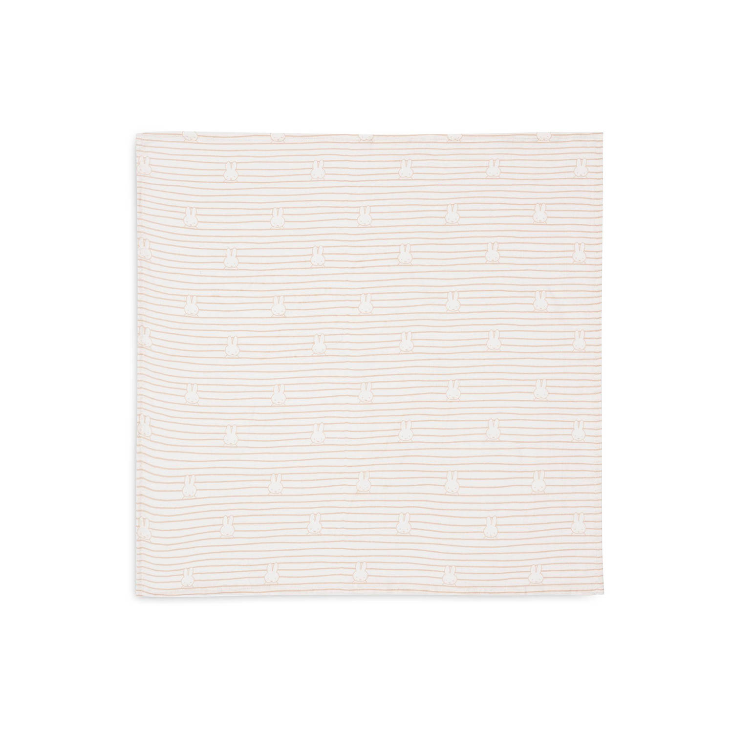 Jollein hydrofiele doek smal Miffy Stripe Biscuit set van 3