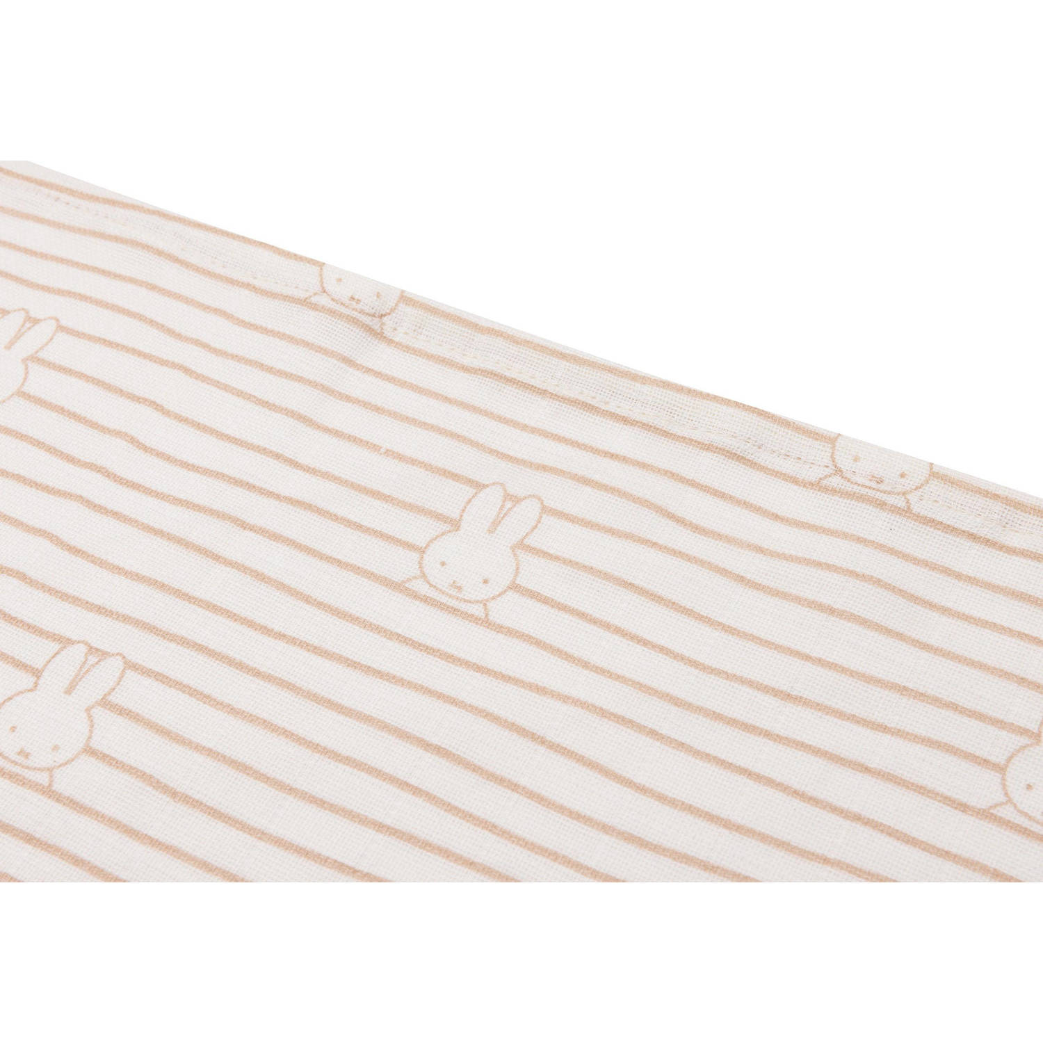 Jollein hydrofiele doek smal Miffy Stripe Biscuit set van 3