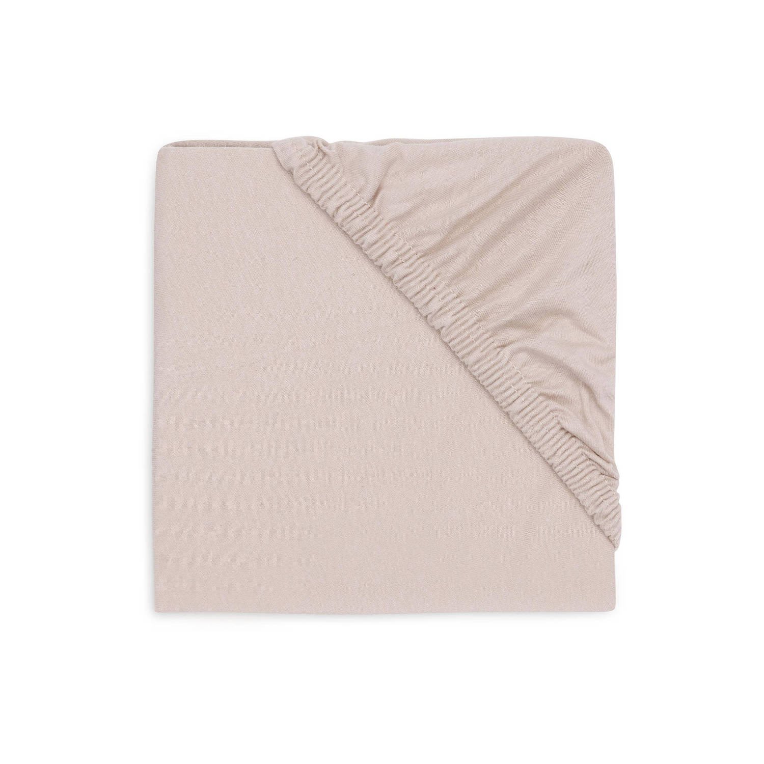 Jollein jersey boxmatras hoeslaken Ø95cm Nougat Beige