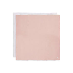 hydrofiele doek Wild Rose/Ivory Large - set van 2