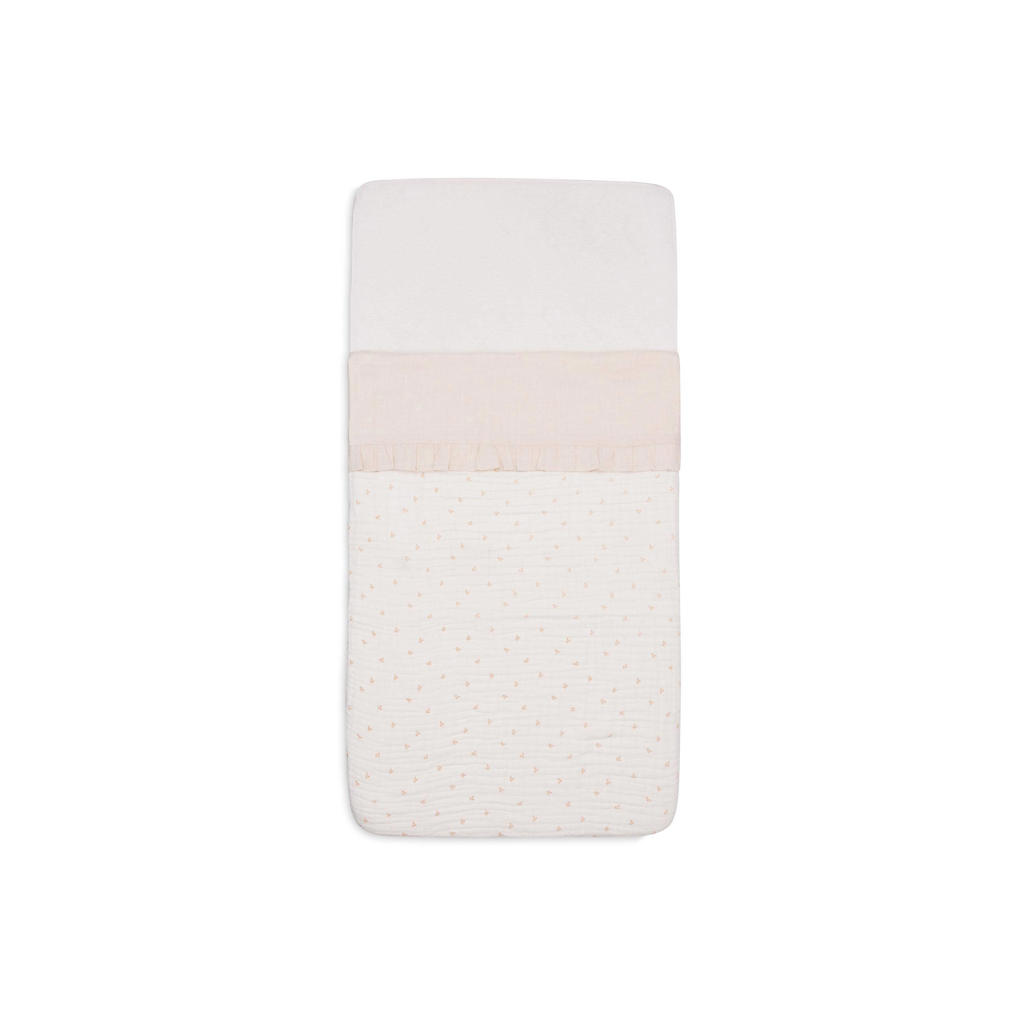 Jollein ledikant laken Ruffle Natural
