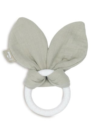 siliconen bijtring Bunny Ears Olive Green