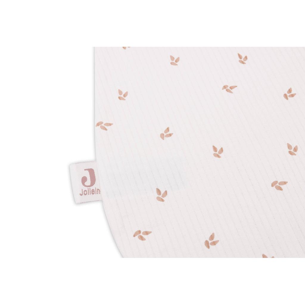 Bavoir Étanche Jollein Silicone - Avec Réceptacle - 26x21cm - Rose Pâle - Lavable Lave-Vaisselle