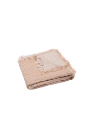wiegdeken Fringe Moonstone/Ivory