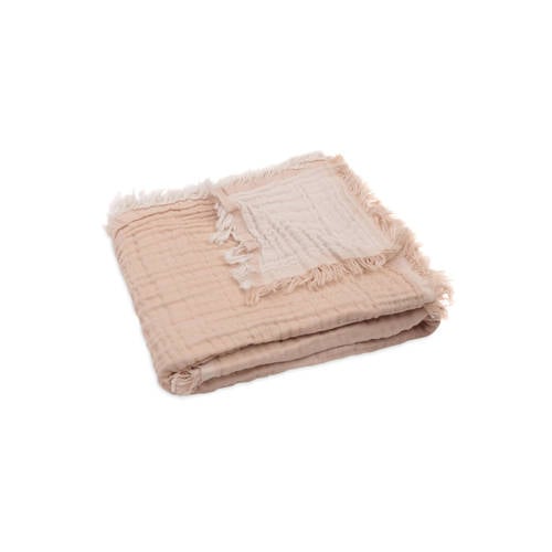 Jollein wiegdeken Fringe Moonstone/Ivory afbeelding