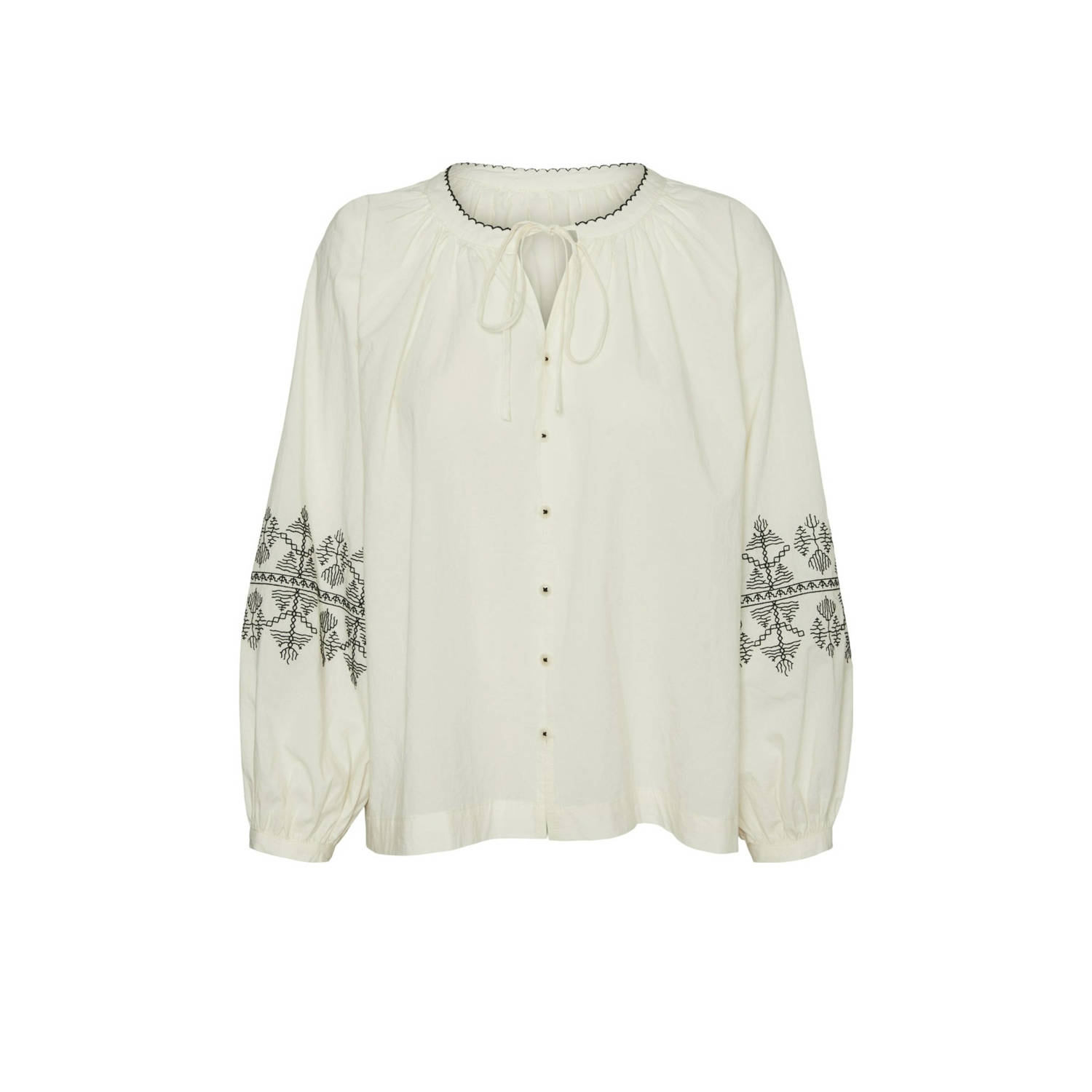 VERO MODA blouse VMFRIA crème zwart