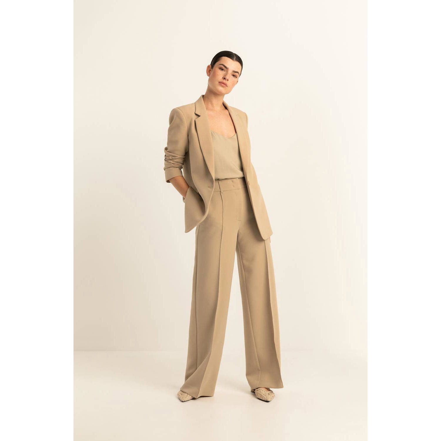 Expresso wide leg pantalon camel