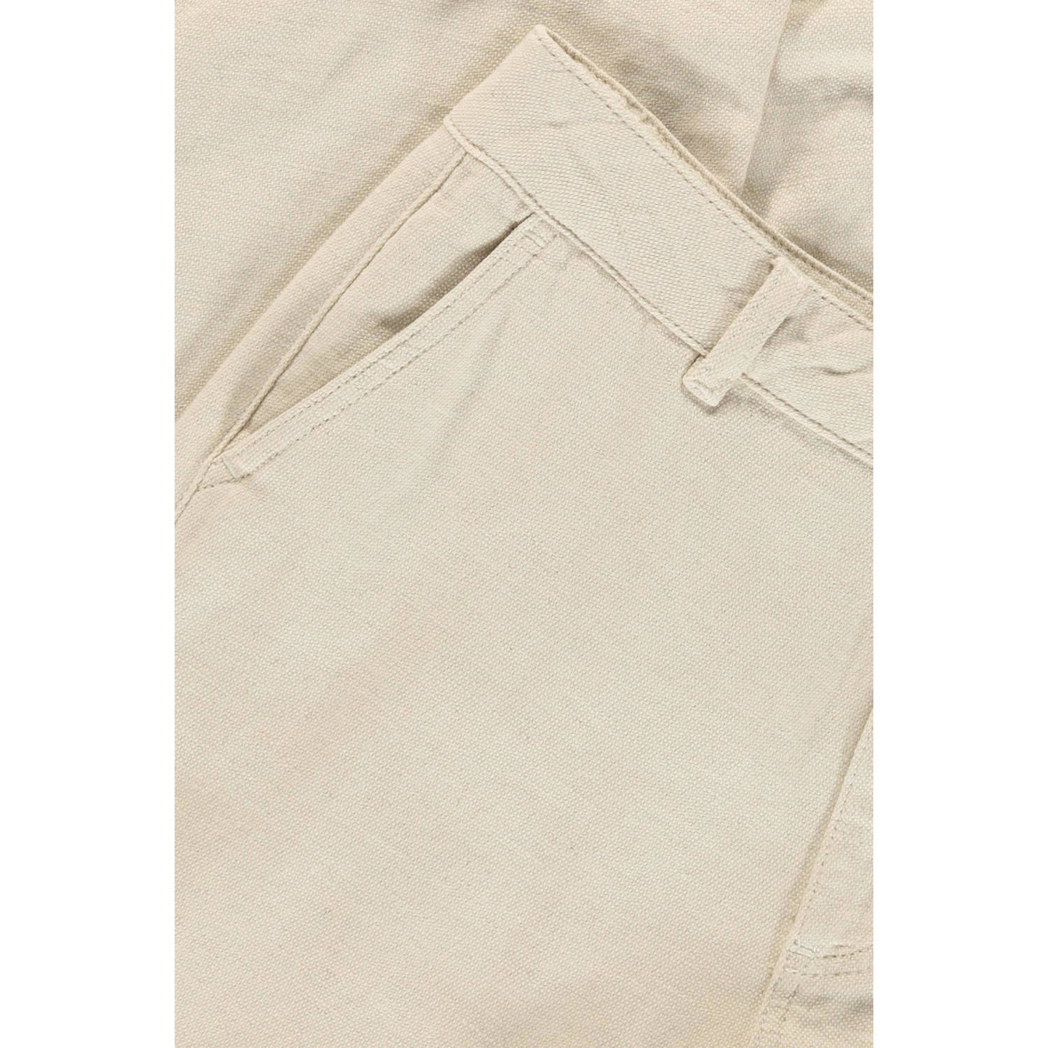 Expresso cropped straight fit broek ecru