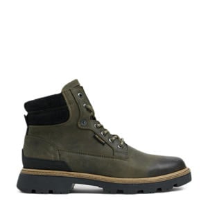 Dragan leren veterboots grijs