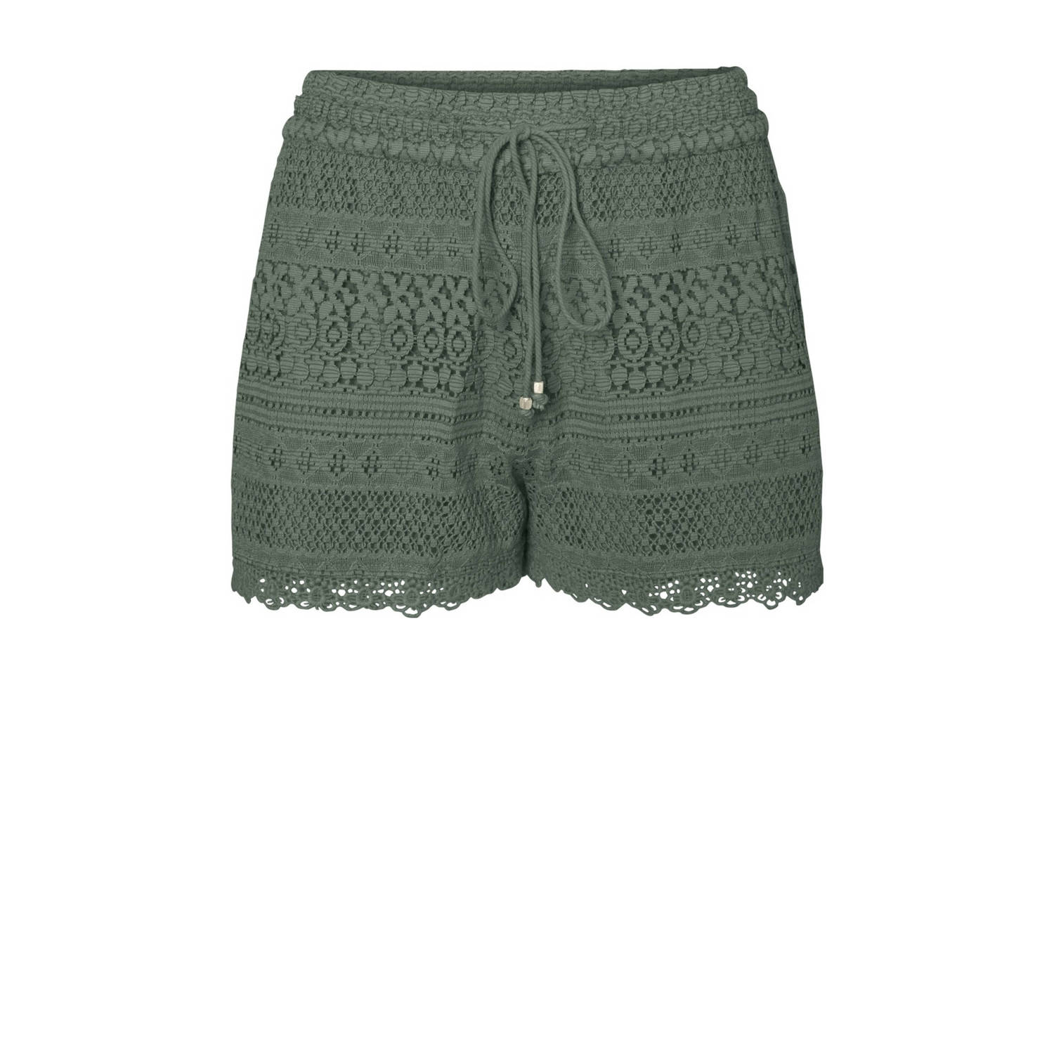 VERO MODA high waist regular fit short groen