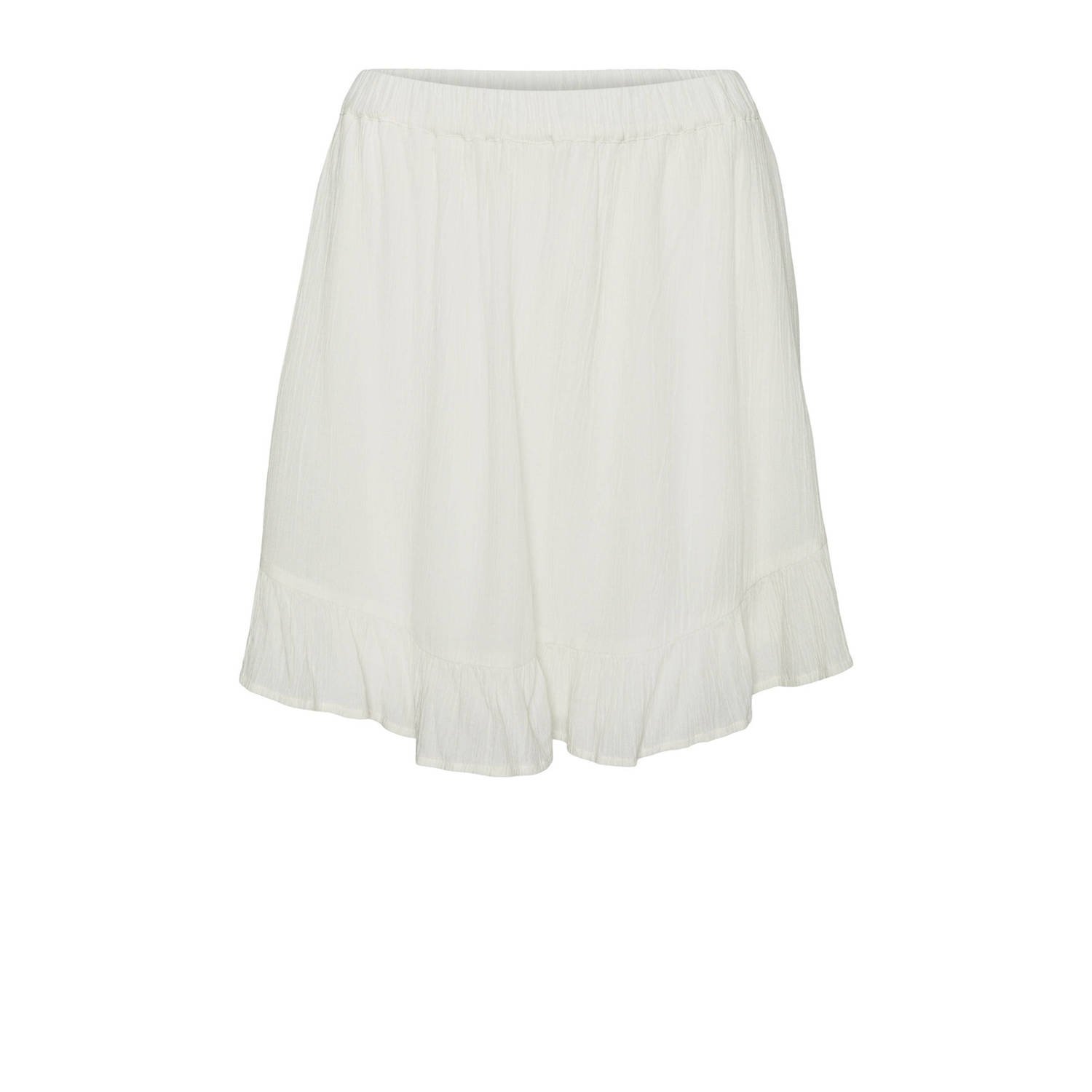 VERO MODA high waist loose fit short VMSVELLA ecru