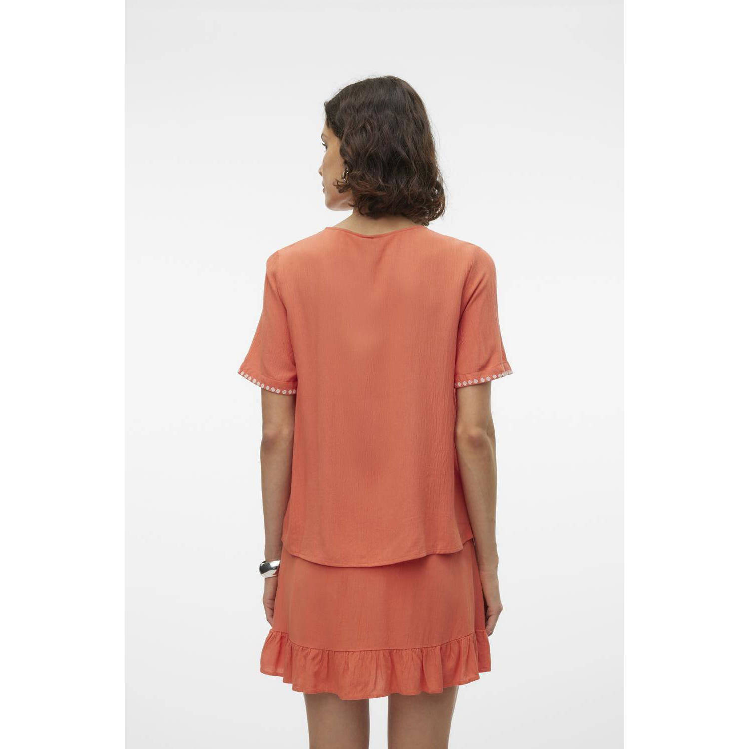VERO MODA top VMSVELLA brique