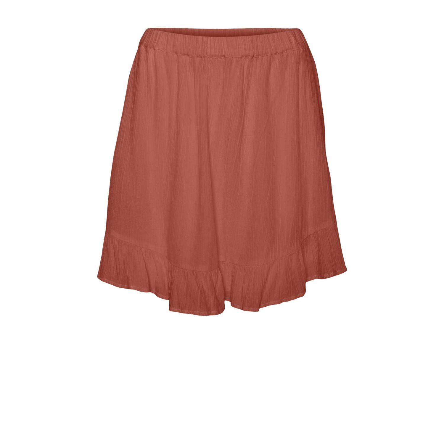 VERO MODA high waist loose fit short VMSVELLA brique