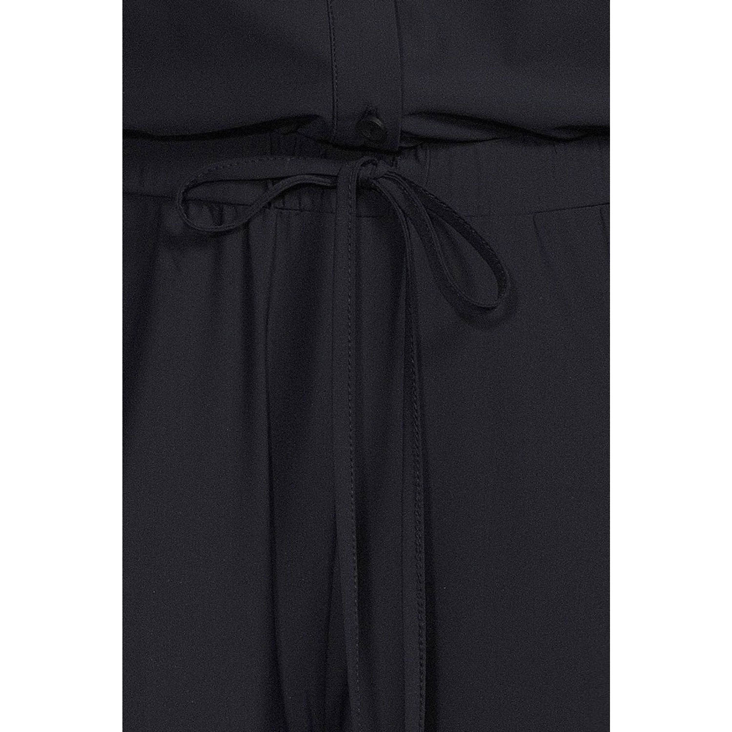 GREAT LOOKS travelstof jumpsuit donkerblauw
