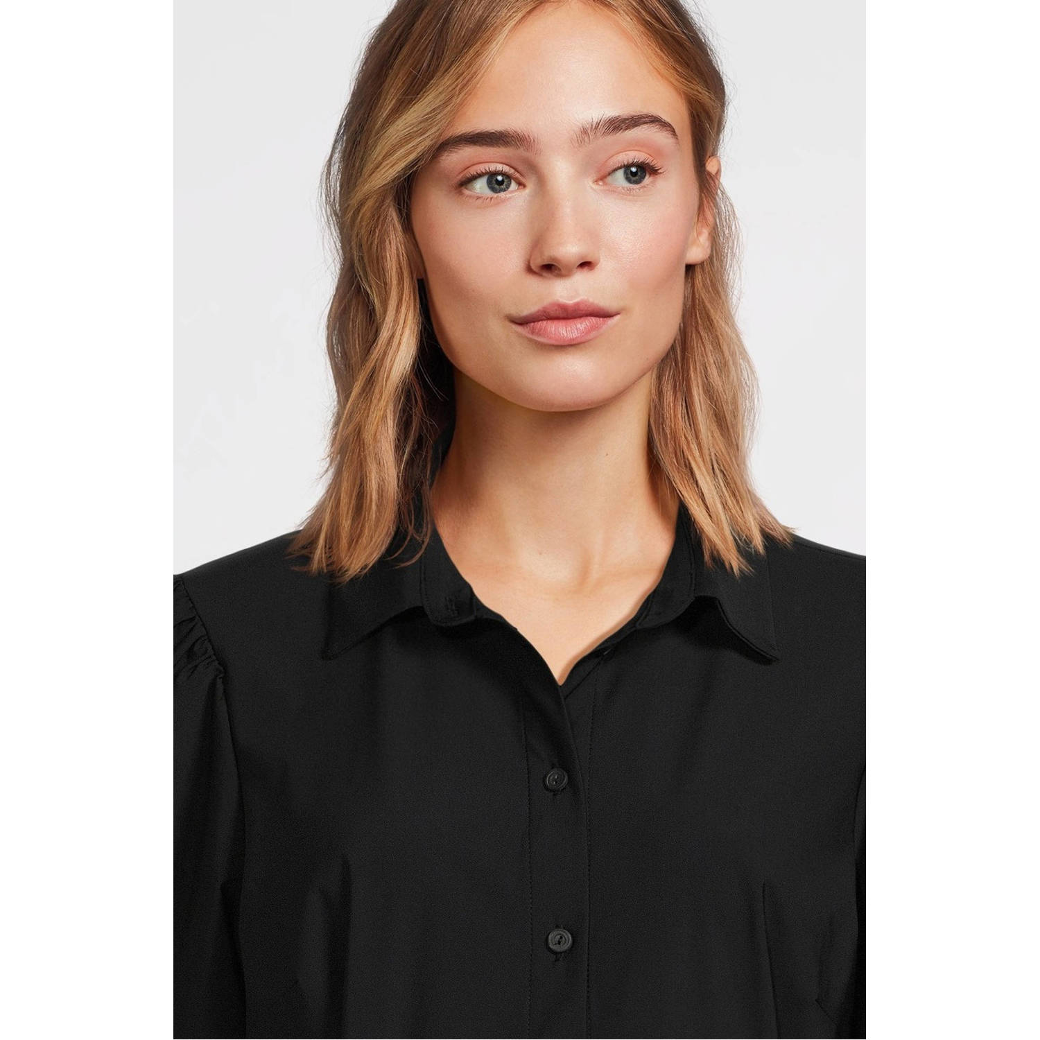Imagine blousejurk van travelstof zwart