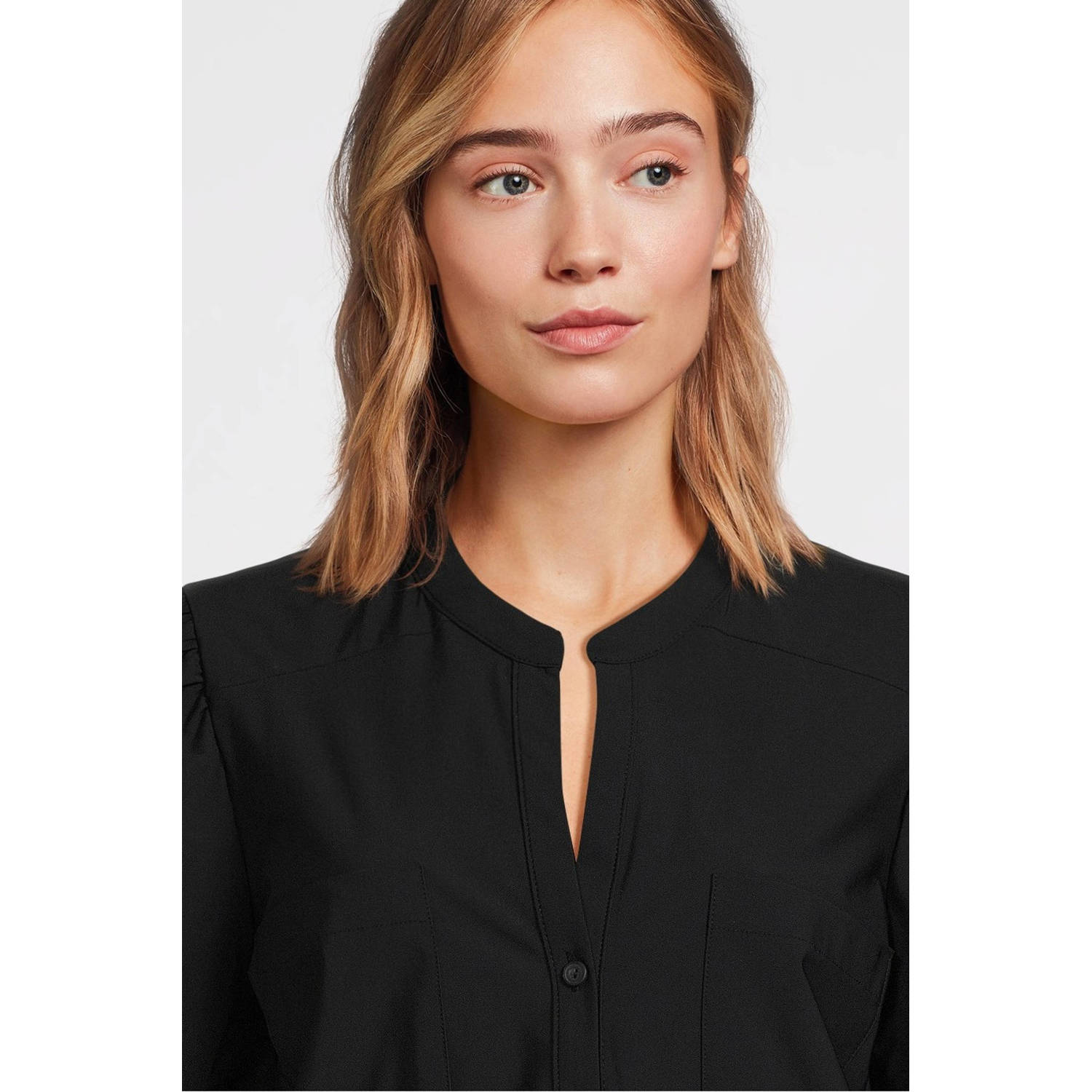 Imagine travelstof jumpsuit zwart