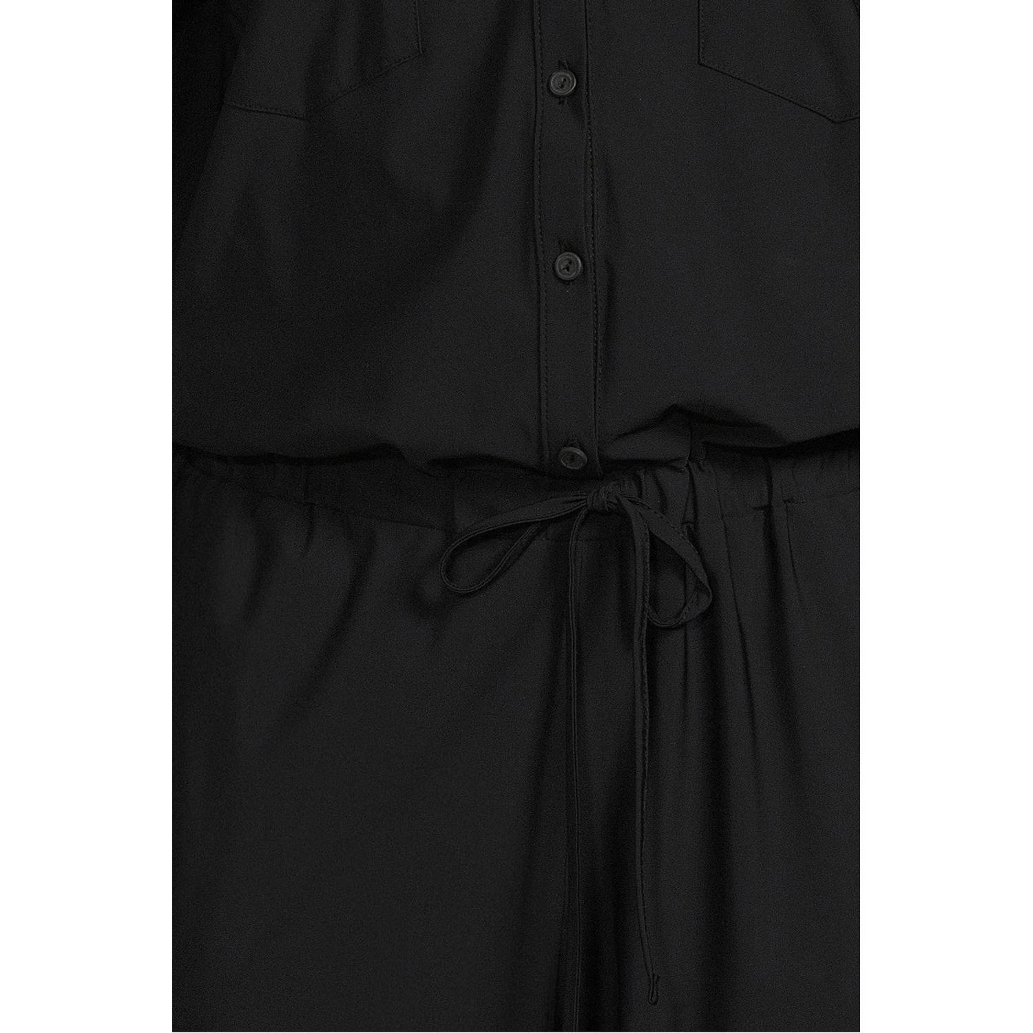 Imagine travelstof jumpsuit zwart
