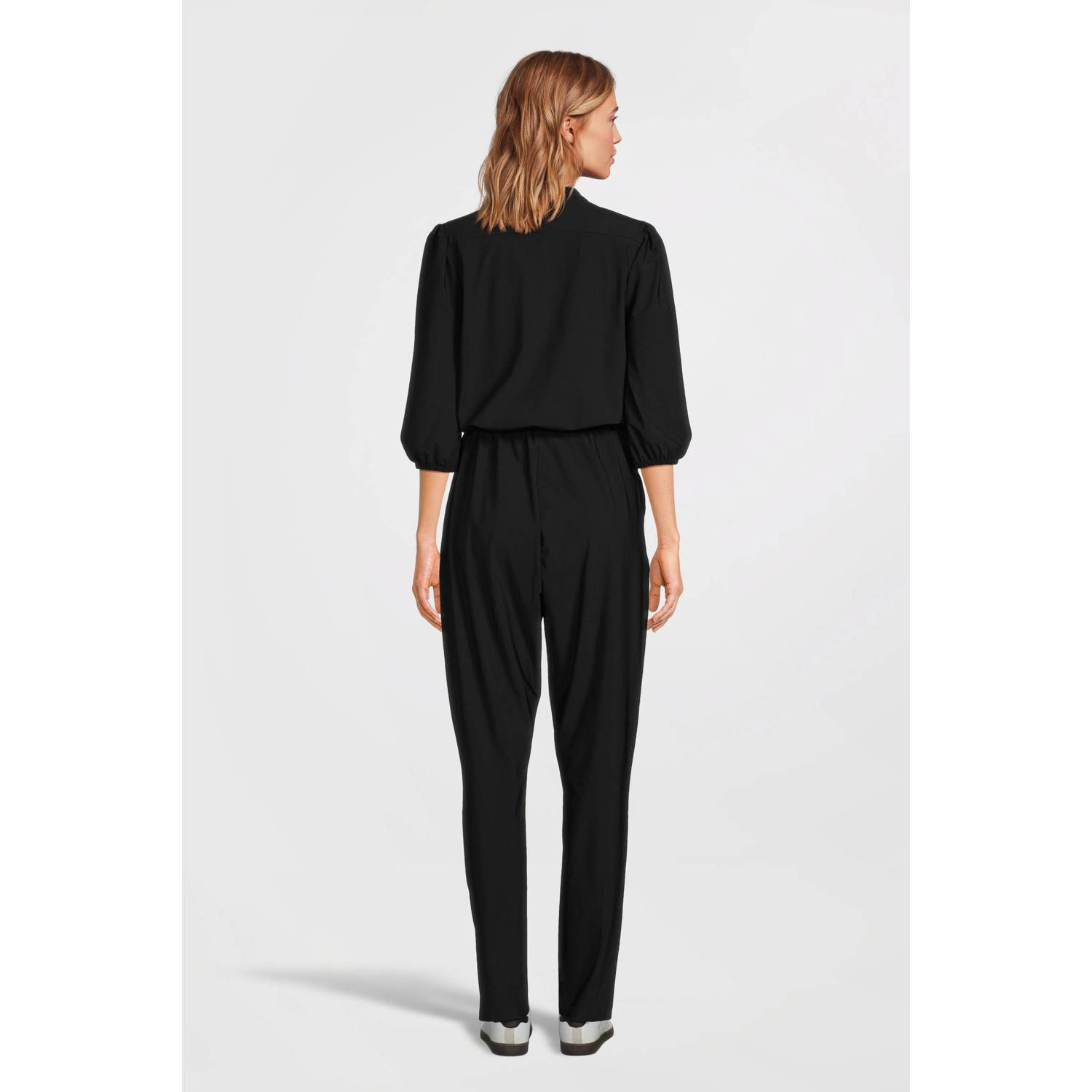Imagine travelstof jumpsuit zwart
